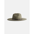 thumbnail image 2 of Scenario Women's Faux Suede Fedora with Mix Media Band, Olive, 2 of 3