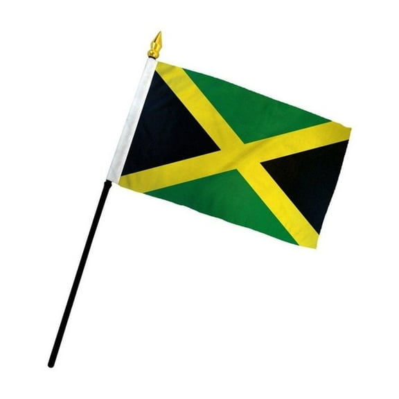 Jamaica 4x6in Stick Flag