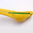 thumbnail image 3 of Premium Metal Lemon Squeeze - Manual Citrus Juicer yellow+green, 3 of 5