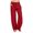Women Red Pants, variant on Tuphregyow Women's Casual Cotton Linen Wide Leg Pants with Drawstring Elastic Waist, Loose Fit Straight Leg Trousers for Comfortable and Elegant Look Red XXXL