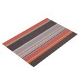 thumbnail image 4 of Mantel Individual con aislamiento térmico de PVC a rayas, impermeable, vajilla, cuenco, plato, tenedor, mantel (naranja), 4 of 8