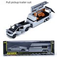 thumbnail image 2 of Camioneta pickup Concept Edition 1:32 + RV, juguete de modelo de coche Huili acústico-óptico de aleación de seis aperturas, 2 of 5