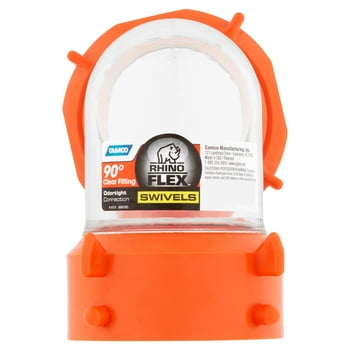 Camco 39858 Clear RhinoFLEX 90 Degree Sewer Hose Swivel Fitting