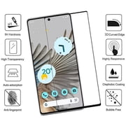 Xpression Tempered Glass Screen Protector for Google Pixel 7 Pro Full Screen Coverage, 3D Curved Edges 9H Hardness Clear Tempered Glass [ Clear Black ]
