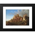 thumbnail image 2 of Cornelis Van Poelenburch 18x13 Black Modern Framed Museum Art Print Titled - Diana and Her Nymphs (1659), 2 of 5
