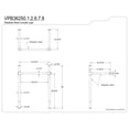 thumbnail image 2 of Kingston Brass VPB36257 Stainless Steel Console Sink Legs, Brushed Brass, 2 of 4