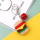 thumbnail image 3 of RV Cinco creativas frutas lindas aguacate durian y hamburguesa frita papas fritas palomitas personalidad llavero colgante llavero de dibujos animados alrededor de 5 cm brillar Electrónica, 3 of 5