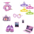 thumbnail image 4 of 18 Inch Luggage Play Set Girl Travel Suitcase Toys For Gift Girls 43 Cm Purple Baby New Born Cute Printed, 4 of 5