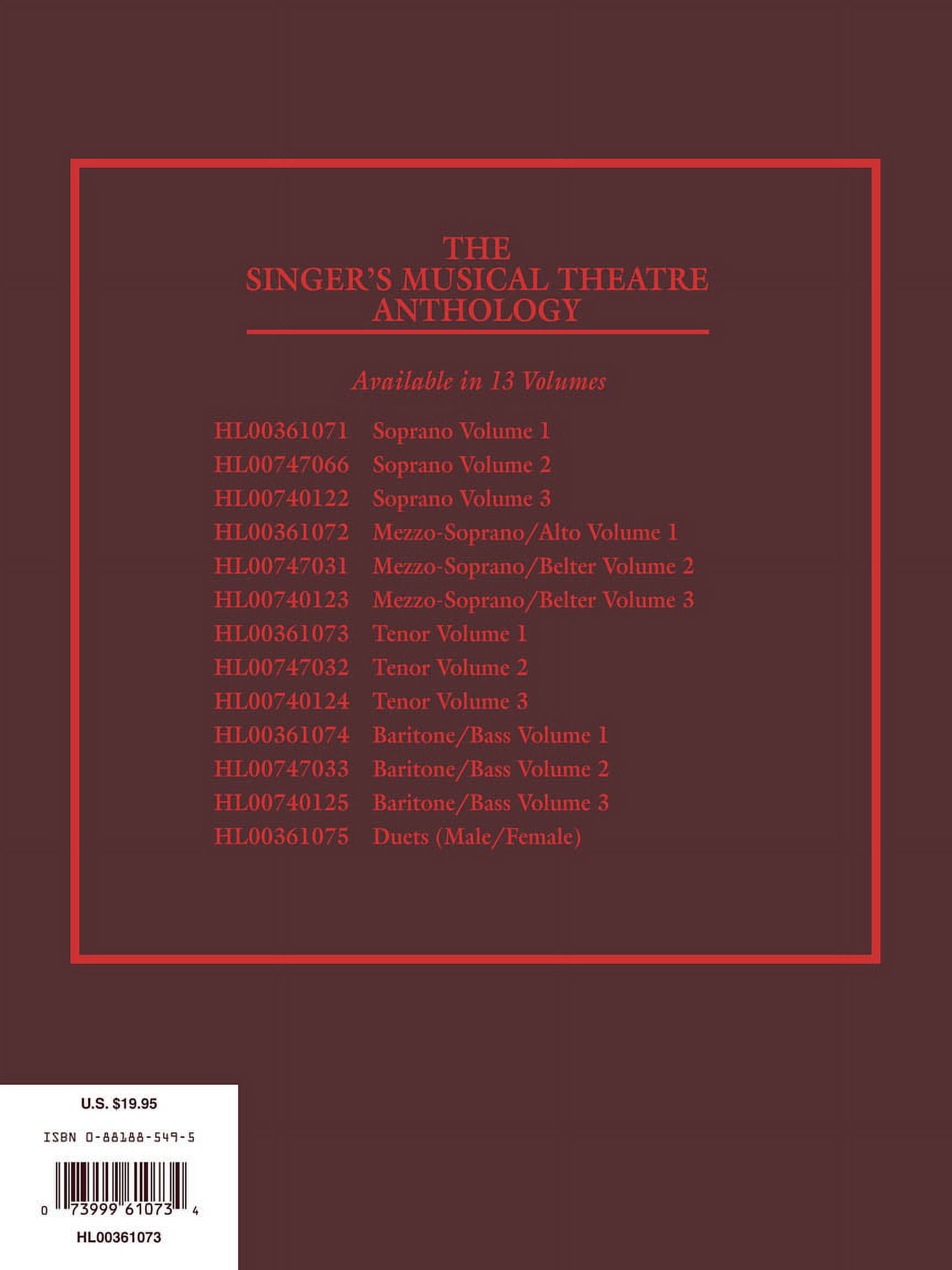 The Singer's Musical Theatre Anthology: Tenor Vol.1 - Partitions Chant | Recueil Comédie Musicale