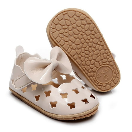 

Sunhillsgrace Baby Sandals Girls Single Shoes Bowknot Princess First Walkers Shoes Summer Toddler Hollow Out Sandals For 0-18M