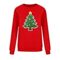 thumbnail image 4 of HOMBOM Crewneck Sweatshirts for Women Cute Red Christmas Athletic Tree Casual Adults Sweatshirt Xmas, 4 of 6