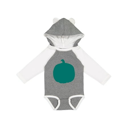 

Inktastic Allergy Awareness Teal Pumpkin Silhouette Gift Baby Boy or Baby Girl Long Sleeve Bodysuit