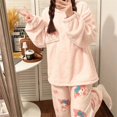 thumbnail image 4 of Sanrio-Pijama de Hello Kitty Kuromi My Melody Pochacco para mujer, conjunto de dibujos animados Y2k Kawaii Ins, ropa de casa de felpa para estudiantes, regalos de Anime, 4 of 4