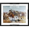 thumbnail image 5 of Art.com Bronc to Breakfast Giclee Print by Charles Marion Russell, Black Frame Wall Art, 21" x 17", 5 of 5