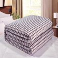 thumbnail image 3 of Style Plush Pure Color Raschel Mink Blanket Cotton Linen 200*230CM 5, 3 of 4