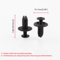 thumbnail image 2 of 120PCS/Set 6mm Car Durable Plastic Rivets Hole Dia Fastener Fender Bumper Push Pin Clips Clip, 2 of 5