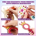 thumbnail image 3 of 1 juego de kit de manualidades con espejos, espejo de mano de madera, espejos de corona para niños, espejos compactos, decoraciones para fiestas de cumpleaños de princesas, 3 of 7
