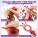 thumbnail image 3 of 1 juego de kit de manualidades con espejos, espejo de mano de madera, espejos de corona para niños, espejos compactos, decoraciones para fiestas de cumpleaños de princesas, 3 of 7