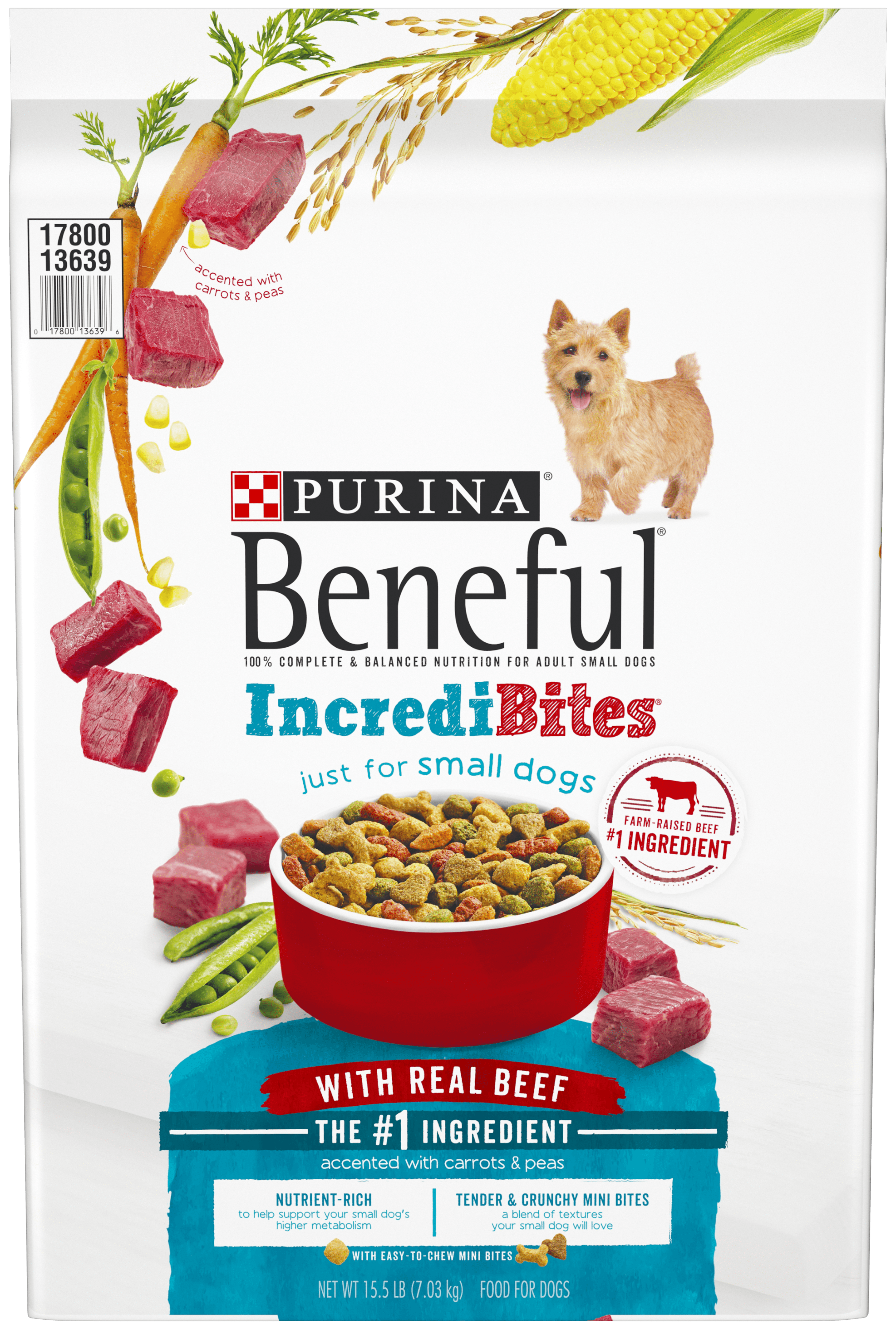 Purina Beneful Small Breed Dry Dog Food IncrediBites With Real Beef 