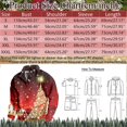 thumbnail image 3 of VBARHMQRT Chandail à Capuchon en Peluche Collection de Noël pour Hommes Imprimé Élégant et Confortable Chandail à Capuchon, 3 of 3