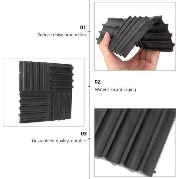 BEADCEST 4-Pack Rubber Pads for Washing Machines, AC Units, and Home Appliances Sound Dampening Mat