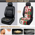 thumbnail image 5 of CHAQLIN Christmas Icons Checkered Quilted Car Seat Protector, Non Slip Polyester Car Seat Covers 2 Pcs Non‑Slip Car Front Seat Covers for Universal Fit for Most Vehicles, 5 of 7