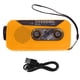 thumbnail image 1 of Radio de emergencia Radio Solar de generación de energía manual con linterna LED carga de 2000mah para acampar senderismo tipo naranja EE. UU., 1 of 5