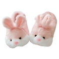 thumbnail image 4 of Lindas pantuflas de conejo, pantuflas térmicas planas, gruesas, antideslizantes, acogedoras para hombres y mujeres, 4 of 9