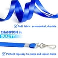 thumbnail image 3 of Lanyards for Badges ID Lanyard Flat Lanyard Bulk Lanyards with Badge Clip Swivel Hook 50 Pcs Blue, 3 of 6