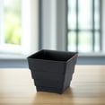 thumbnail image 3 of OULII Succulent Planter Flower Pots Square Pot Breathable For Home 1Pc, 3 of 8