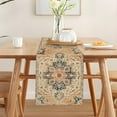 thumbnail image 2 of Boho Red Table Runner,Vintage Elegant Farmhouse Table Center Linen Decor,Country Rustic Farmhouse Magical Fall Kitchen Dining Table Decoration for Home Dining Party Decor 13x48 Inch, 2 of 6