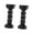Black, variant on Abbracc 2 Pieces Headboard Stoppers Easy Installation for Headboards Wall Furniture Black