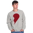 thumbnail image 4 of Other Half Heart Cute Matching Set Sweatshirt for Men or Women Brisco Brands L, 4 of 7