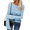 thumbnail image 2 of Langwyqu Fashion Women Autumn Winter Long Sleeve Knit Sweater Female Pullovers, 2 of 4