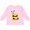 AD-Pink, variant on Cute Bee Initial B Boys or Girls Long Sleeve Toddler T-Shirt