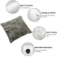 thumbnail image 4 of BANET  Faux Rabbit Fur Pillowcases Standard/Queen Solid Velvet Back Throw Pillow Cover Zipper Closure Soft and Fluffy Modern Home Decorative 22x22in, 4 of 5