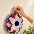 thumbnail image 5 of Deeceymbur Independence Day Flag Wreath Home Decor Scene Layout Prop Pendant for Front Door Wall Fireplace Party, 5 of 7