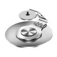 thumbnail image 1 of Tachiuwa Projector Stand Projector Mount 1/4" Screw 360 degree Rotate Projector Holder Projector Bracket for Office Bedside Living Room Home White, 1 of 9