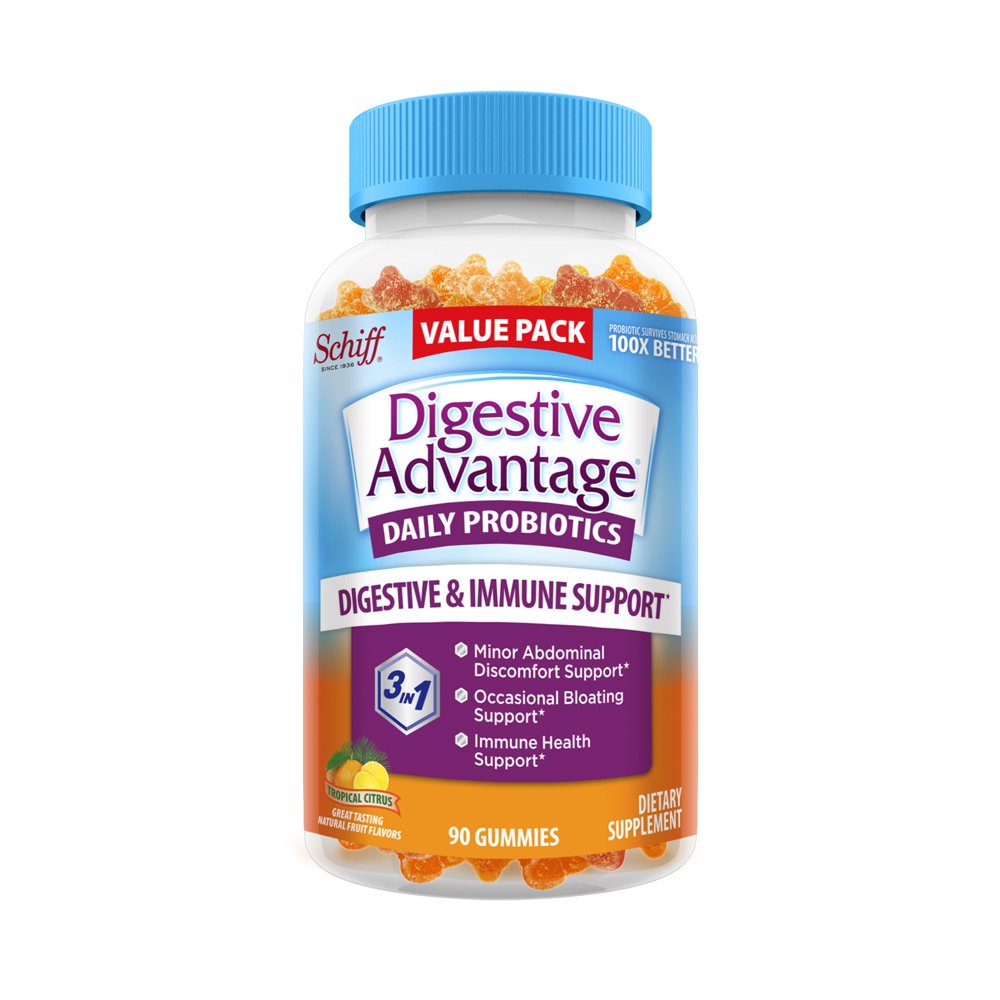 Digestive Advantage Tropical Citrus Blend Daily Probiotic Gummies (90