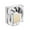 Color:White, variant on Plastic Metal CPU Cooling 4 Heat Pipe 3800RPM 4 Heat Pipe CPU Radiator Replacement for 1700/1200/1150/1366/1356
