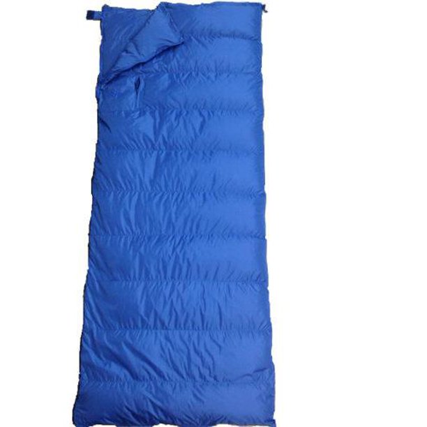 Down Filled Sleeping Bag Blue