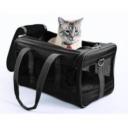 Sherpa Original Deluxe Travel Pet Carrier  Airline Approved - Black  Large