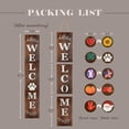 thumbnail image 3 of YANGLI Interchangeable Welcome Sign – 47” Black Wooden Leaner Sign with 10 Icons, Farmhouse Decor, 3 of 5