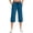 04:Ocean Blue, variant on Special Magic Women Capri Pants Cotton Yoga Wide Leg Pajama Pants Capris Sweatpants Sports