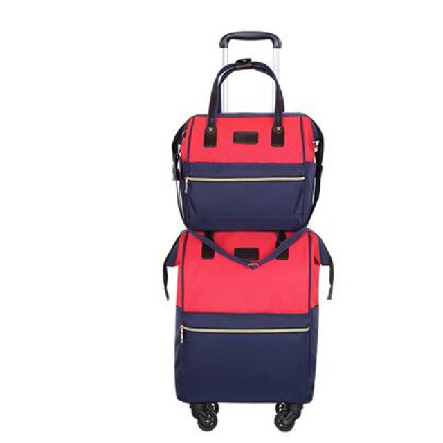 Bolsa de viaje con ruedas para mujer, equipaje de mano, mochila con bolso, bolsas con ruedas, maleta con ruedas, bolsa con ruedas para viaje