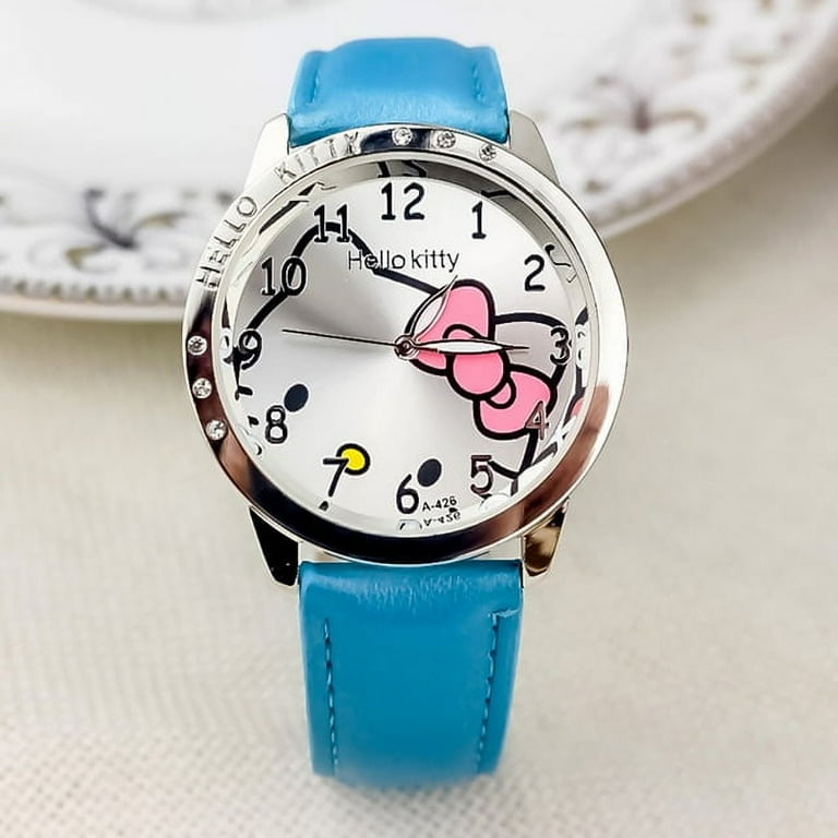 Hello Kitty Girls Kids Quartz Watch Women Children Casual Waterproof Sanrio Cartoon Watches WristWatch Birthday Gifts