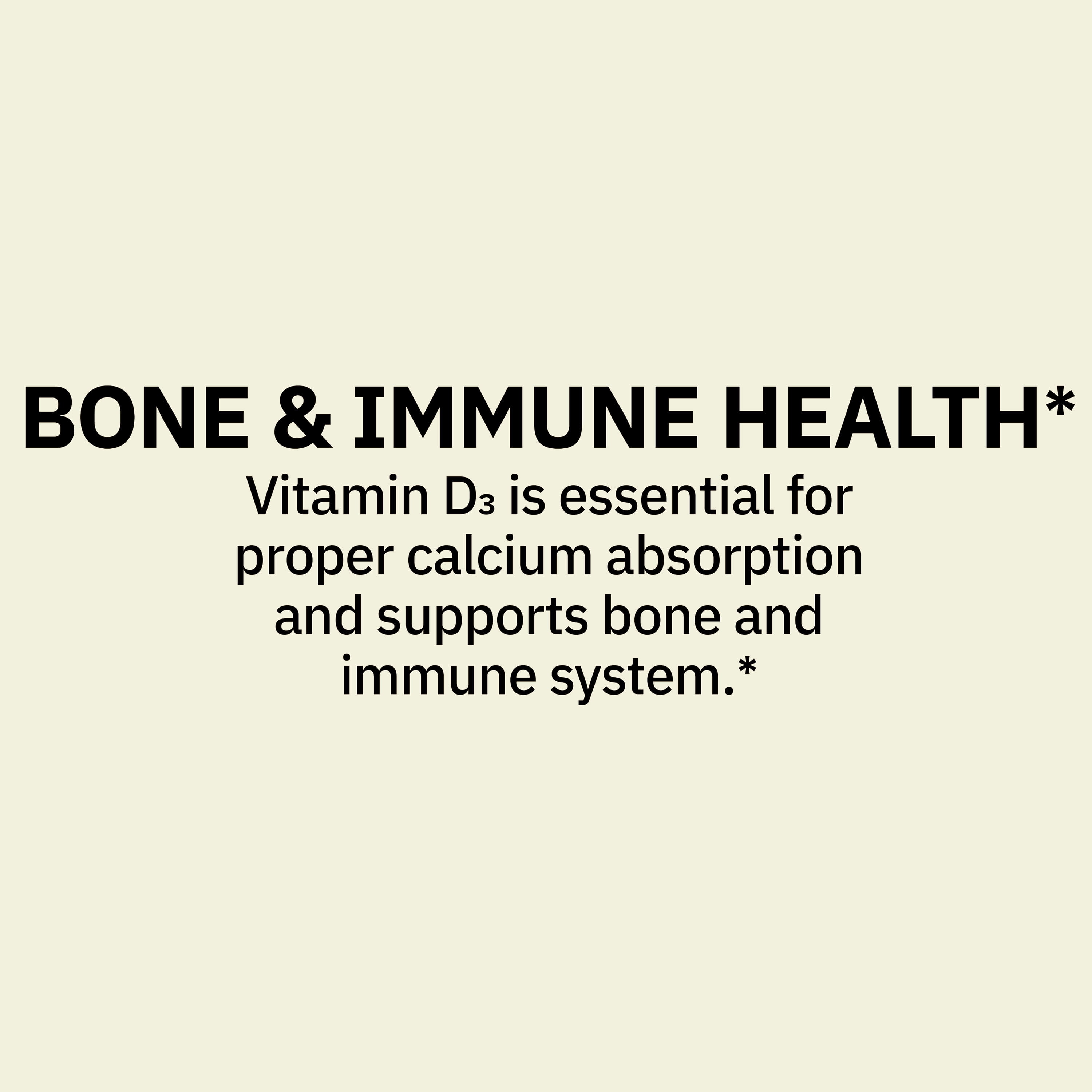 (4 pack) Spring Valley Extra Strength Vitamin D3 Supplement Vegetarian Gummies for Bone and Immune Health, 125 mcg (5000 IU), 60 Count
