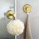 thumbnail image 2 of 4 Piezas Sin Taladro para Ducha Puerta de Vidrio para Baño Pared 304 Gancho para Ropa Gancho Toalla de Baño Ropa, Negro, 2 of 5