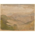 thumbnail image 2 of Stanford White 18x15 Gold Ornate Wood Frame and Double Matted Museum Art Print Titled - Blue Ridge Mountains (C. 1898), 2 of 4