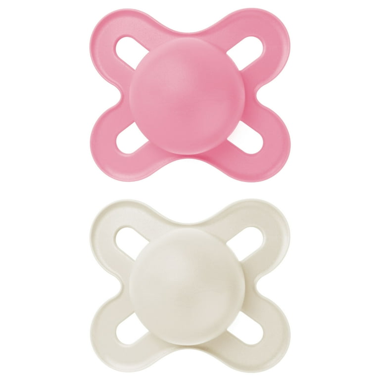 MAM Start Matte Newborn Pacifier 0-3 Months Girl 2 Pack with Self